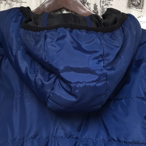 Mint condition warm puff jacket Youth Sz 14 Navy - Picture 7 of 8